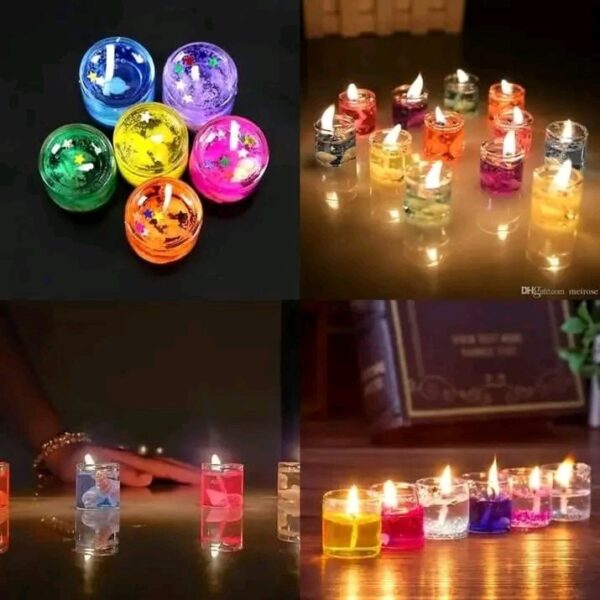 জেল মোমবাতি ৬ পিছ, jel Candle Light