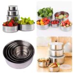 Stainless Steel Food Storage Box Set (5 Pcs) - Image 2